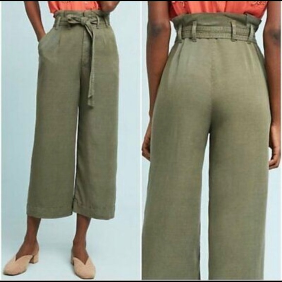 Anthropologie Pants - EUC Anthropologie Blythe cropped wide leg pant